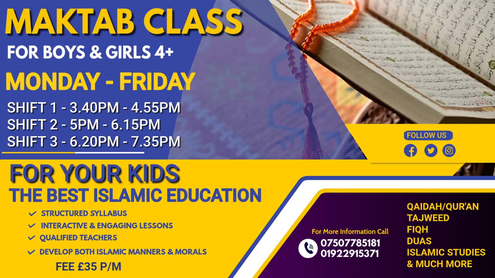 Maktab Classes poster